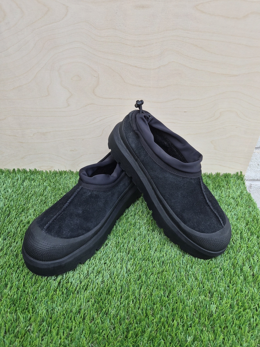 UGG Black Suede Espadrille Slip-On Shoes